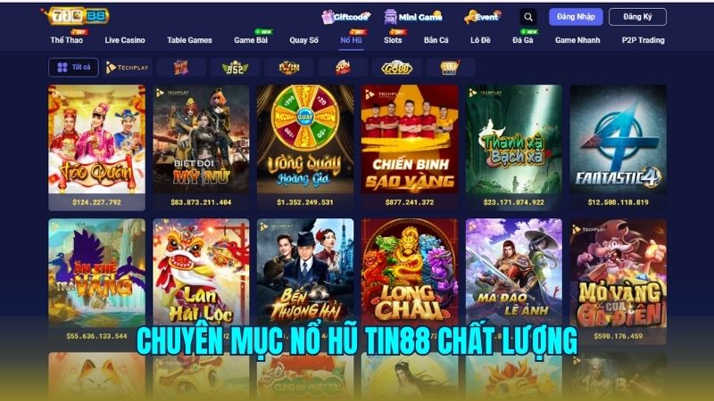 Kho game Nổ hũ đa dạng cho cược thủ chơi không biết chán