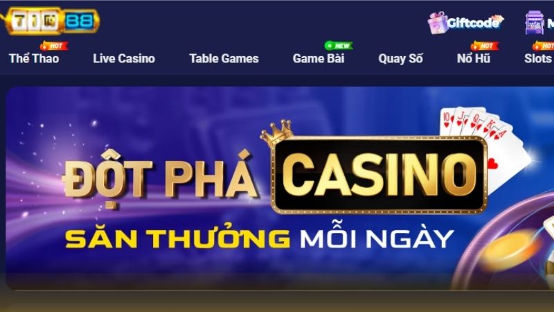 Tham gia cược Casino thưởng lớn mỗi ngày
